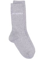 Jacquemus chaussettes Les Chaussettes Jacquemus en intarsia - Gris - thumbnail