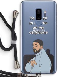 Hotline bling: Samsung Galaxy S9 Plus Transparant Hoesje met koord