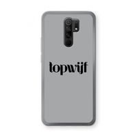 Topwijf Grijs Zwart: Xiaomi Redmi 9 Transparant Hoesje