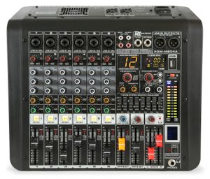 Power Dynamics PDM-M604A 6 kanaals muziek mixer / versterker