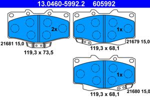 ATE Remblokset 13.0460-5992.2