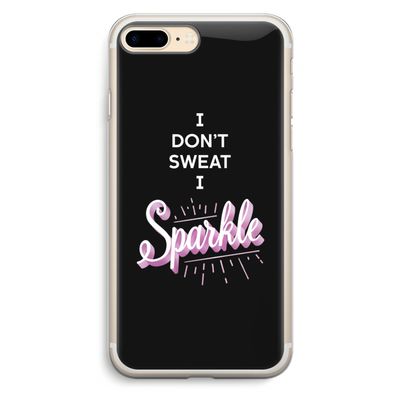 Sparkle quote: iPhone 7 Plus Transparant Hoesje