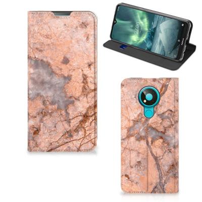 Nokia 3.4 | Standcase | Marmer Oranje