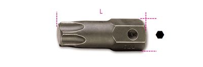 Beta Slag bits voor Torx® schroeven, 16 mm aansluiting 727/ES16TX T70 - 007270370