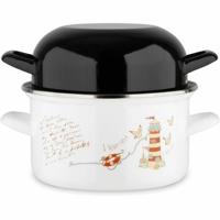 Kookpot Baumalu Geëmailleerd Staal Wit Ø 20 cm