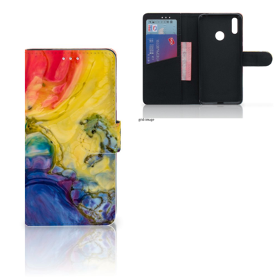 Hoesje Huawei Y7 (2019) Watercolor Dark Hoesje Huawei Y7 (2019) Watercolor Dark