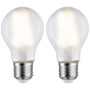 Paulmann 28642 LED-lamp Energielabel E (A - G) E27 7 W Warmwit (Ø x h) 60 mm x 106 mm 2 stuk(s)
