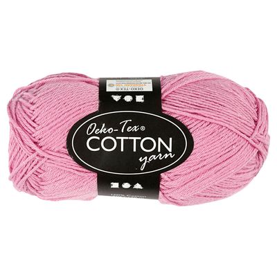 Creativ Company Katoengaren, lichtrood, 50gr, 170m