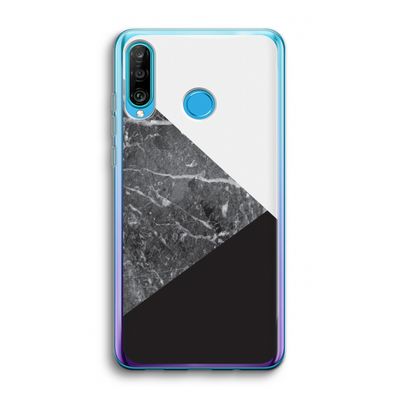 Combinatie marmer: Huawei P30 Lite Transparant Hoesje