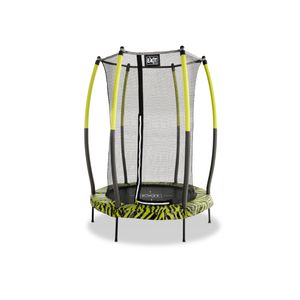 EXIT Tiggy junior trampoline met veiligheidsnet ø140cm - zwart/groen