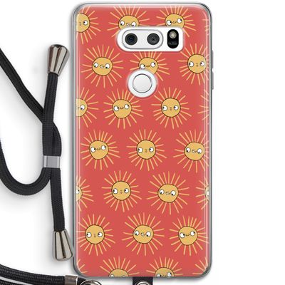 Zon: LG V30 Transparant Hoesje met koord