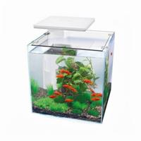 Superfish Qubiq 30 Pro Aquarium 30L - Wit met Dimbare LED & Biofilter, Elegant Design