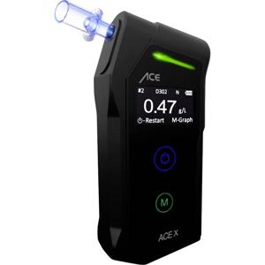 ACE X Alcoholtester Zwart 0.0 tot 5 ‰ Incl. display