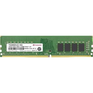 Transcend TS2666HLB-16G Werkgeheugenmodule voor PC DDR4 16 GB 1 x 16 GB 2666 MHz 288-pins DIMM CL19 TS2666HLB-16G