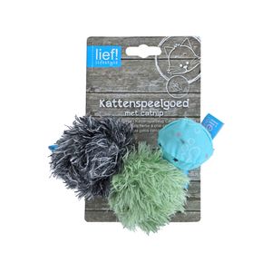 Lief! Boys Kattenspeelgoed Catnip Bal - 15 cm