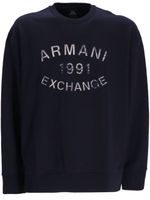 Armani Exchange sweat en coton - Bleu