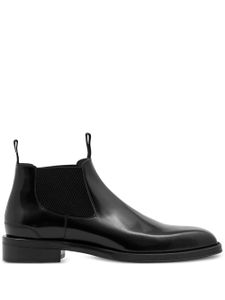 Burberry bottines Chelsea en cuir à bout carré - Noir