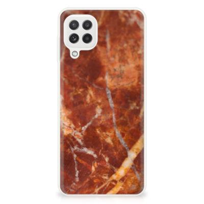 Samsung Galaxy A22 4G | M22 | TPU | Siliconen hoesje | Marmer Bruin
