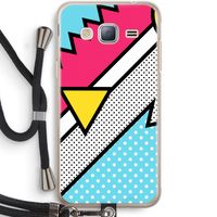 Pop Art #3: Samsung Galaxy J3 (2016) Transparant Hoesje met koord