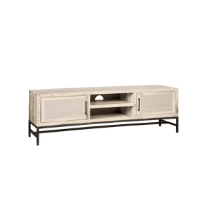 RENEW TV-meubel 'Carini' Hout en Webbing, 160cm, kleur Wit