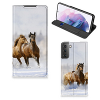 Samsung Galaxy S21 Plus Hoesje maken Paarden - thumbnail