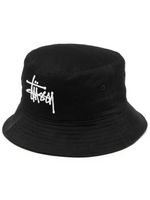 Stüssy bob à logo brodé - Noir