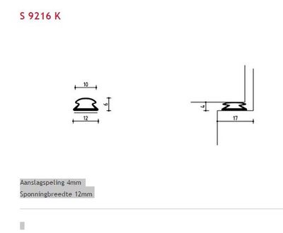Deventerprofiel s-9216k zwart