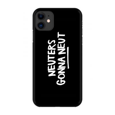 Neuters (zwart): Volledig geprint iPhone 11 Hoesje