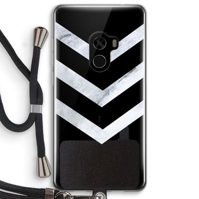 Marmeren pijlen: Xiaomi Mi Mix 2 Transparant Hoesje met koord