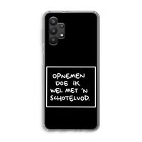 Schotelvod: Samsung Galaxy A32 5G Transparant Hoesje Schotelvod: Samsung Galaxy A32 5G Transparant Hoesje