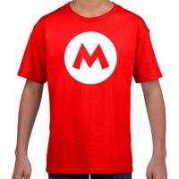 Mario loodgieter verkleed t-shirt rood voor kinderen - thumbnail