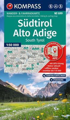 Wandelkaart 699 Südtirol - Alto Adige | Kompass