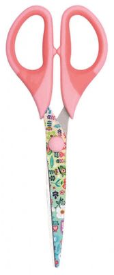 Moses knutselschaar 16 cm rvs rubber roze Moses knutselschaar 16 cm rvs rubber roze