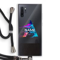 Abstract Spectrum: Samsung Galaxy Note 10 Plus Transparant Hoesje met koord