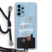 Tough Life: Samsung Galaxy A52 Transparant Hoesje met koord