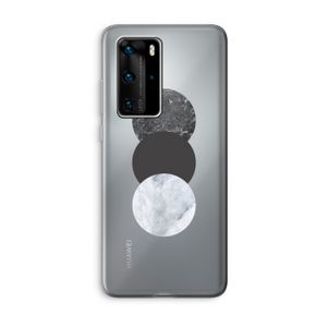 Marmeren cirkels: Huawei P40 Pro Transparant Hoesje