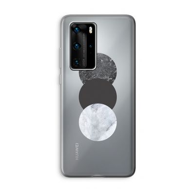Marmeren cirkels: Huawei P40 Pro Transparant Hoesje