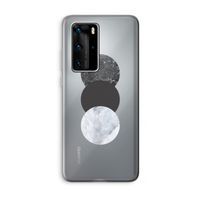 Marmeren cirkels: Huawei P40 Pro Transparant Hoesje