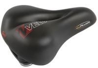 Velo plush gel zadel elasto city 254x200mm zwart op kaart