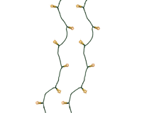 LED stringlight l1190 cm groen/kl.wrm - Lumineo