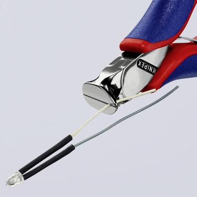 Knipex Elektronik-Schrägschneider 120mm kleine Fase Knipex 64 32 120 Elektronica en fijnmechanica Voorsnijder Met facet 120 mm