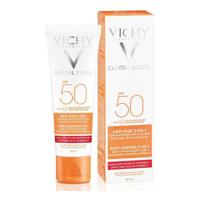Gezichtszonnecrème Vichy VCH00115 Spf 50 50 ml 3 in 1 Anti-Aging