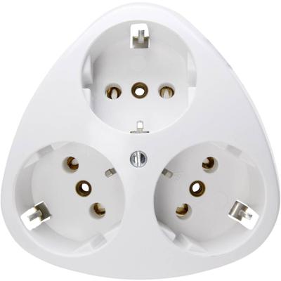 Kopp 100502000 Wandcontactdoos met randaarde 3-voudig Standaard (opbouw) Arctisch-wit 1 stuk(s)