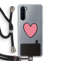 Hartje: OnePlus Nord Transparant Hoesje met koord