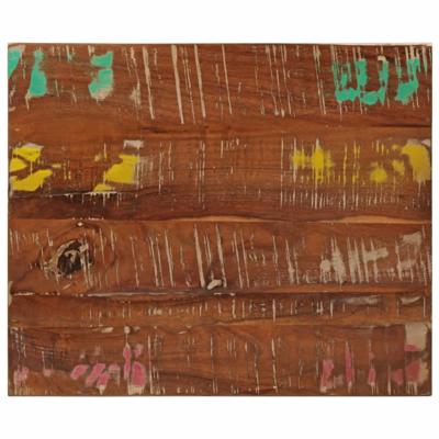 Tafelblad rechthoekig 60x50x2,5 cm massief gerecycled hout