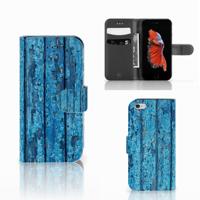 Apple iPhone 6 | 6s | Book Style Case | Wood Blue