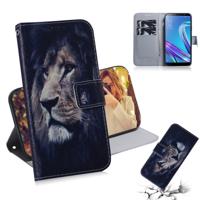 Leeuw patroon gekleurde tekening horizontale Flip lederen case voor ASUS Zenfone Max (M1) ZB555KL met houder & card slots & portemonnee