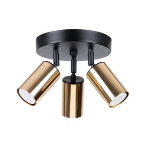 Plafondlamp WINX 3P zwart/goud