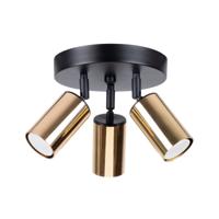Plafondlamp WINX 3P zwart/goud