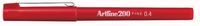 Artline 200 fineliner, rood